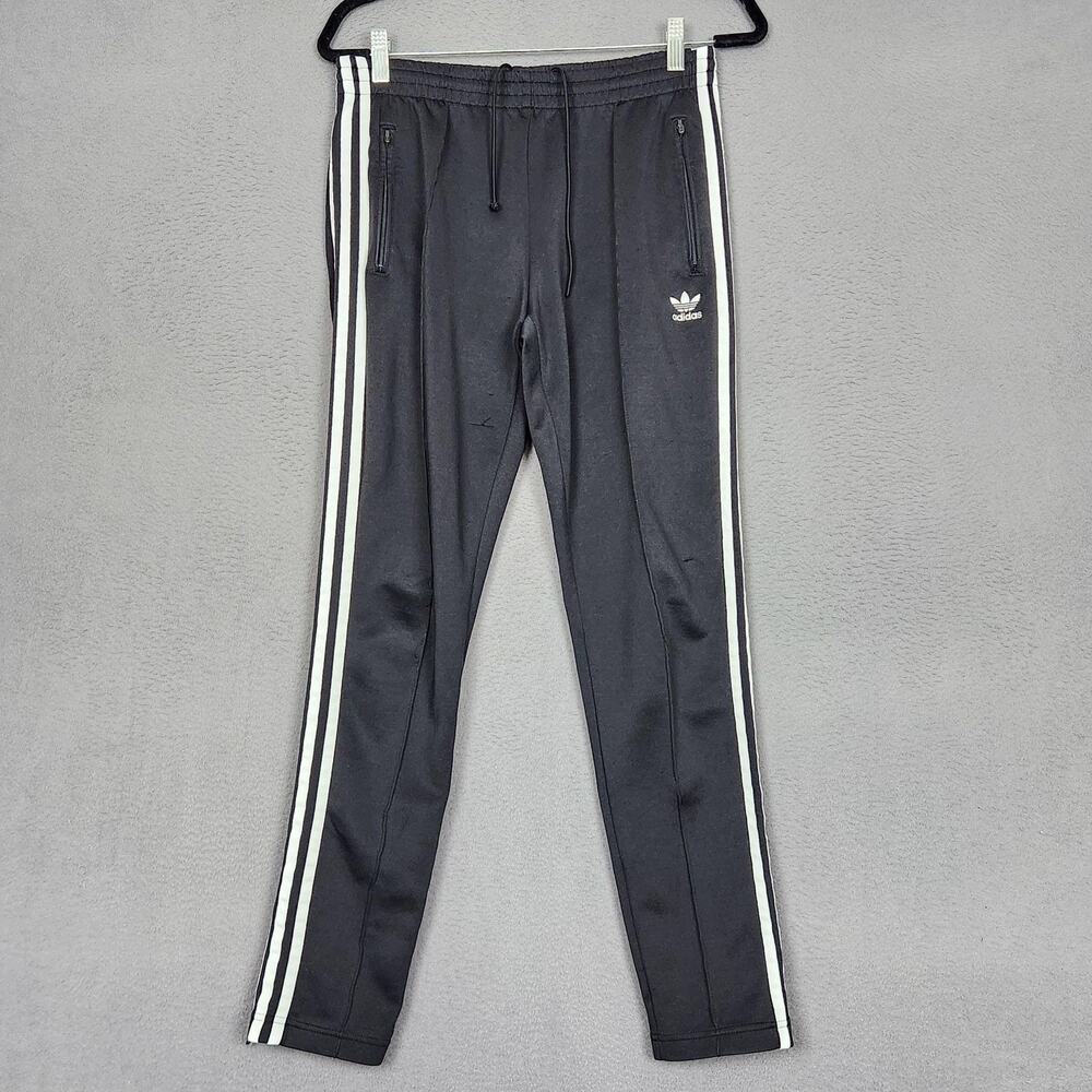 Adidas Primeblue PB Track Pants Womens Medium Black 3-Stripes Zip Pockets Gym
